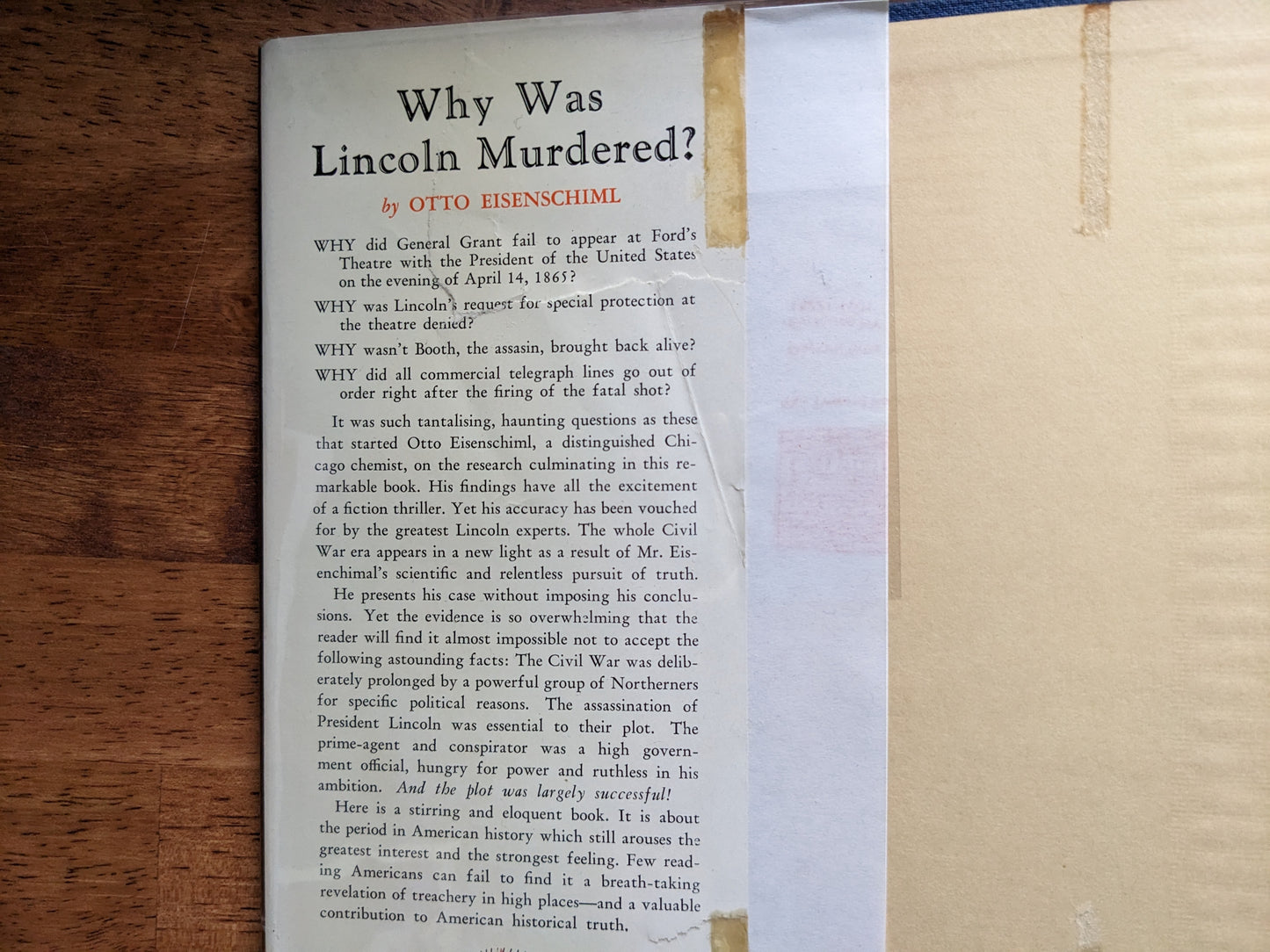 Otto Eisenschiml - Why Was Lincoln Murdered?