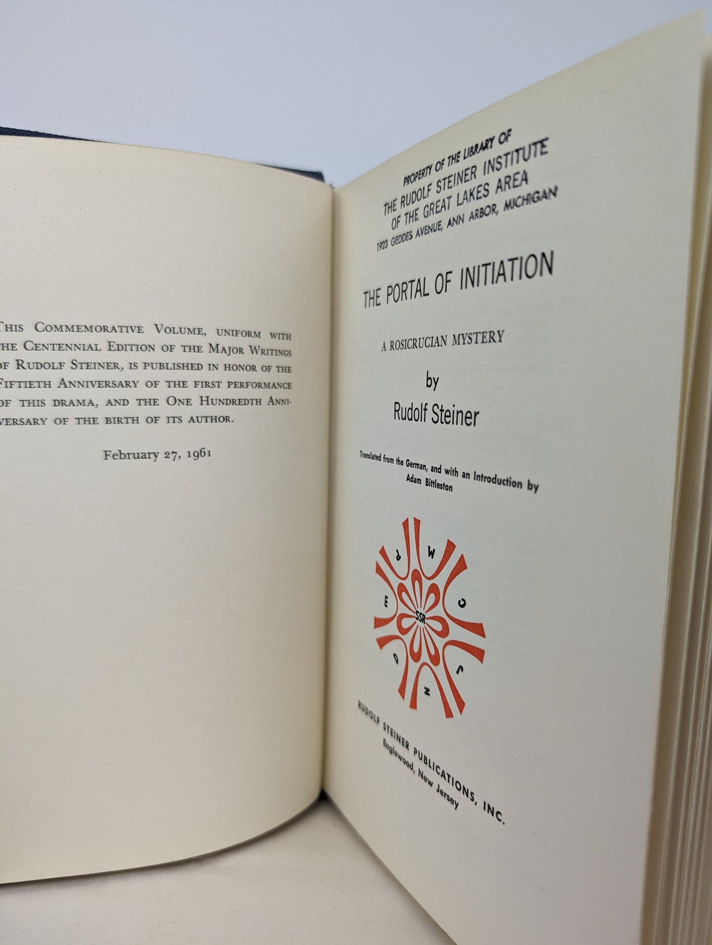 Rudolf Steiner - The Portal of Initiation, A Rosicrucian Mystery