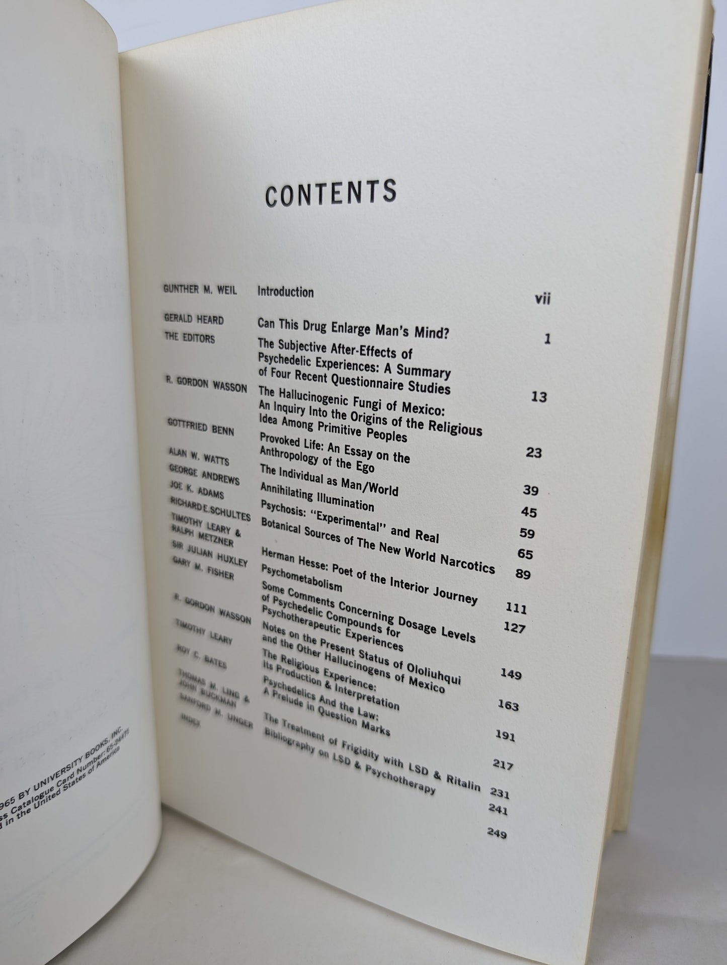 Gunther Weil, Ralph Metzner, Timothy Leary - The Psychedelic Reader