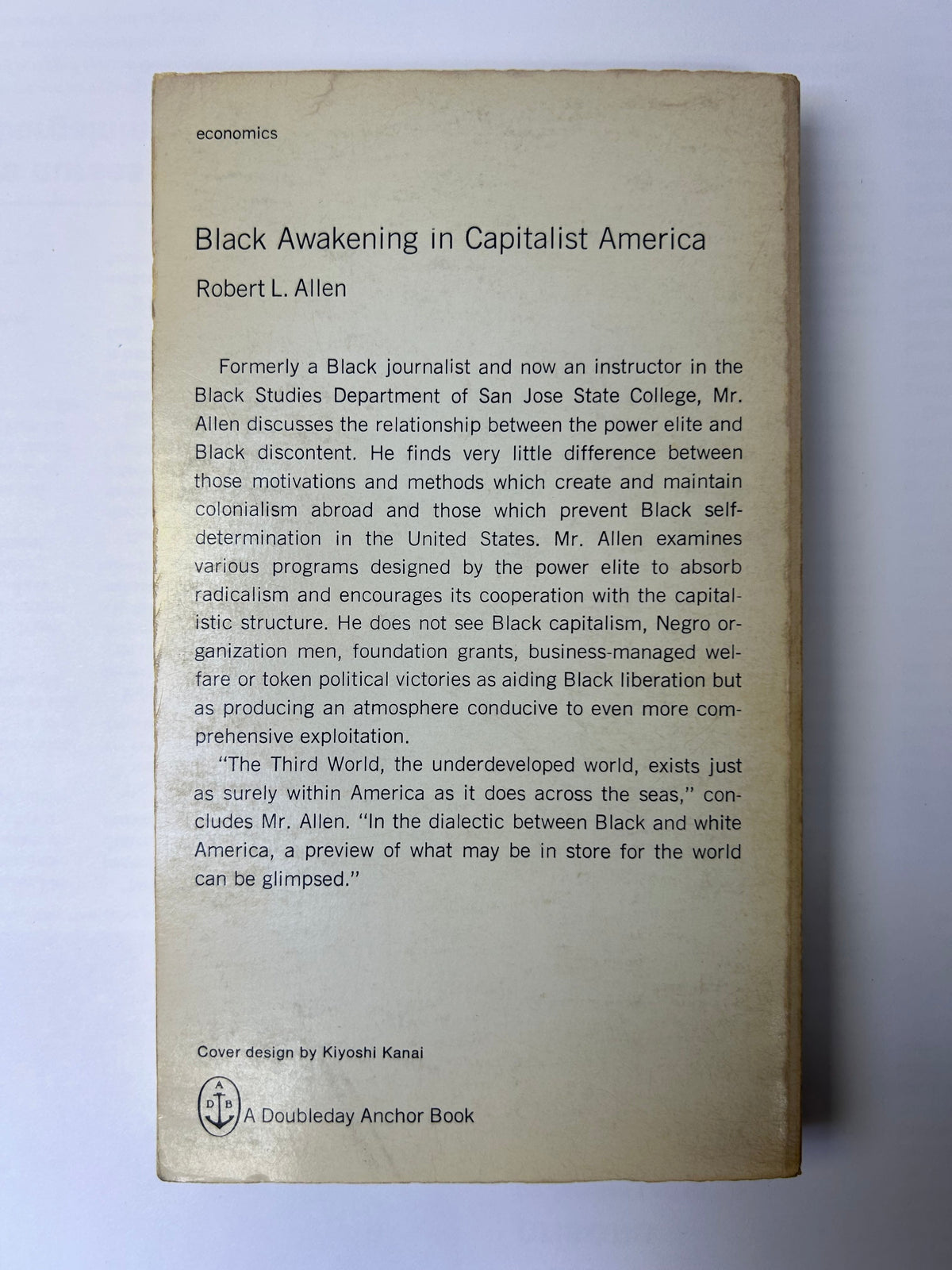 Robert L. Allen - Black Awakening in Capitalist America
