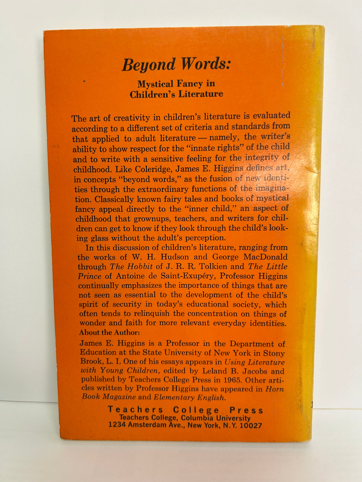 James E. Higgins - Beyond Words: Mystical Fancy in Children's Literature