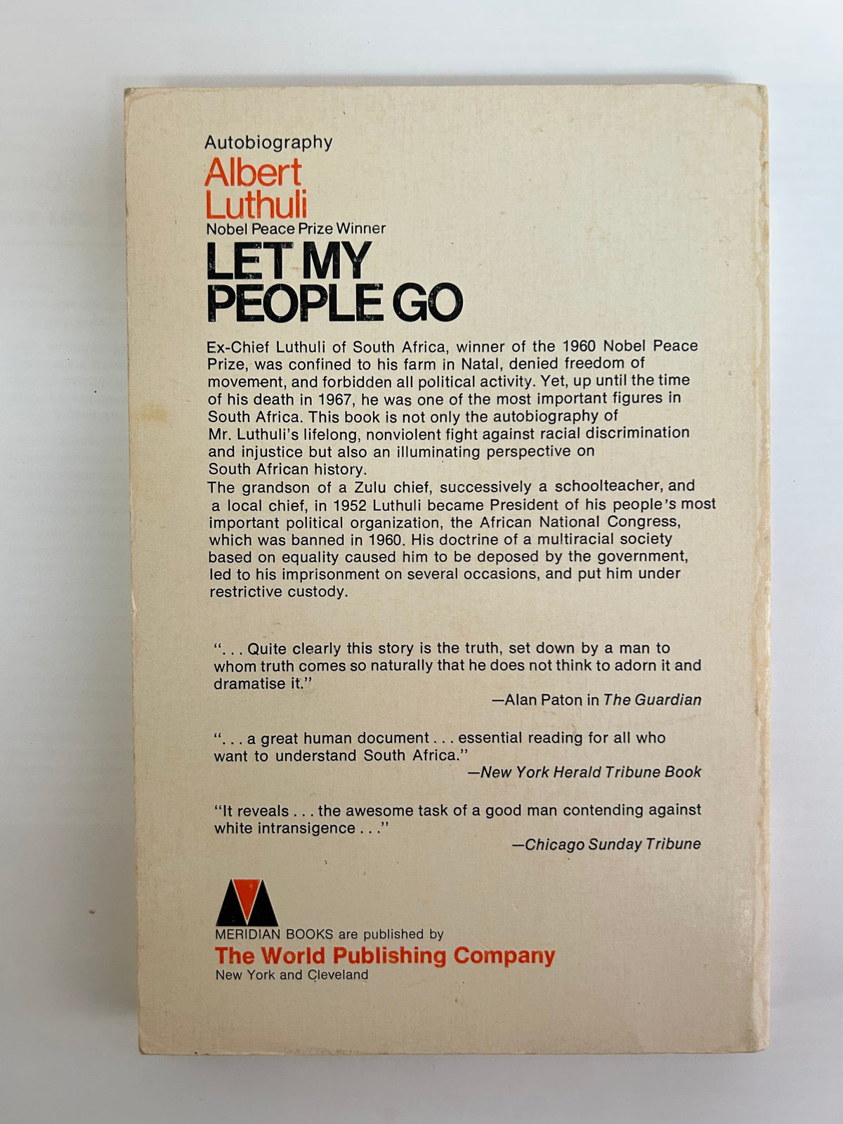 Albert Luthuli - Let My People Go
